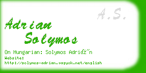 adrian solymos business card